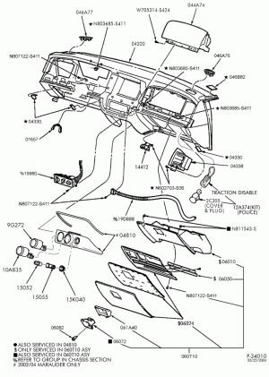 INSTRUMENT PANEL AND FLOOR-Instrument panel - Page B