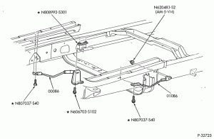 CONSOLE, DASH, WINDSHIELD-Cable assembly - body to frame-E150/450
