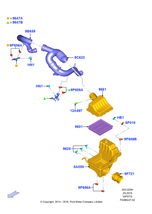 Air Cleaner, 3.5L V6 GTDI; 11/AUG/2014-30/JUN/2017