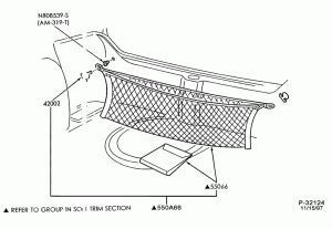 SOFT, INTERIOR TRIM-Luggage compartment trim - luggage hold down net - B/T 54