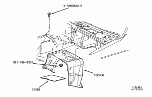 SOFT, INTERIOR TRIM-Engine compartment insulators-E150/450