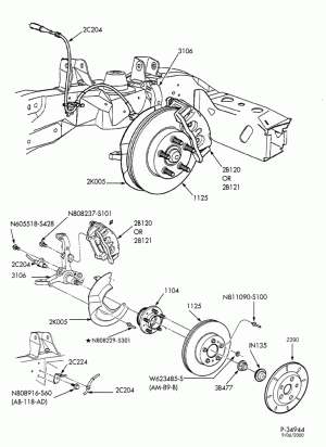 BRAKES-Brake assembly - disc front - with anti-lock