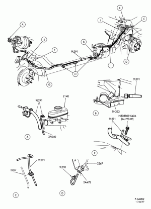 BRAKES-Disc brake system - without anti-lock - NGV - Page A