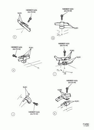 BRAKES-Disc brake system - without anti-lock - NGV - Page B