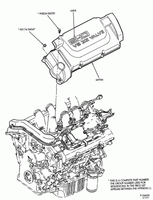 8 CYL. 3.4L - SHO-Engine cover