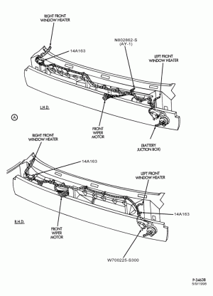 ELECTRICAL SYSTEMS-Wiring system - engine compartment - Page B
