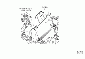 LAMPS-Inline connector bracket - 6 cyl. 2.5L