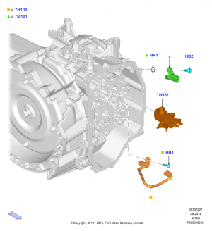 Transmission Modules and Sensors, 6 Speed Auto Trans 6F Mid-Range; 19/JAN/2015