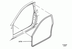 BODY SIDES AND QUARTER-Weatherstrip - front door opening