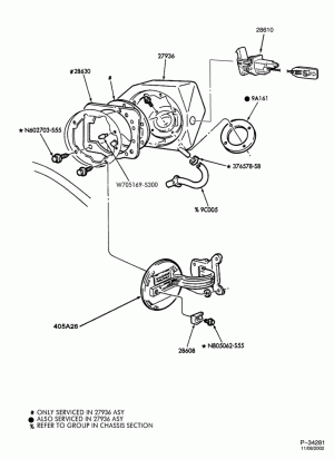 ROOF-Fuel filler door - manual