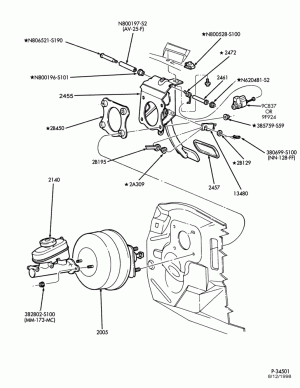 BRAKES-Brake pedal & booster installation