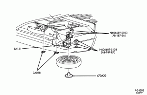 SPARE WHEEL CARRIERS-Spare wheel stowage - 16" wheel-TW