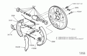 BRAKES-Rear parking brake - drum-TW