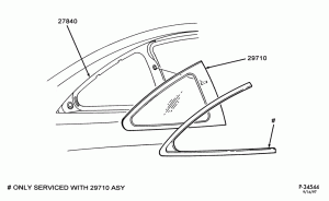 BODY SIDES AND QUARTER-Quarter window & related parts
