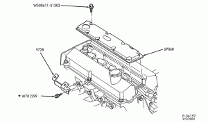 4 CYL. 2.0L - DOHC-Spark plug cover & related parts