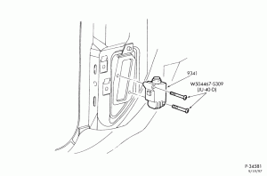 6 CYL. 2.5L-Fuel pump inertia switch