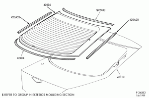ROOF-Back window & related parts