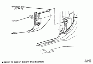 SOFT, INTERIOR TRIM-Interior trim panels - cowl side trim panel - driver side