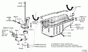 8 CYL. 5.8L (351 C.I.D.)-Oil pump