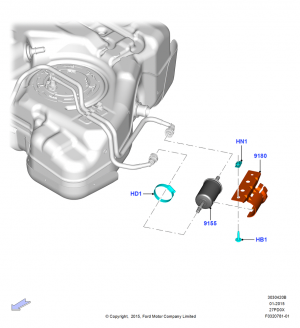 Fuel Filter, 2.7L DOHC 4V DI GT V6 GAS/FFV; 22/MAY/2015