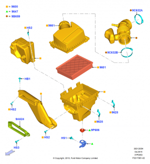 Air Cleaner, 3.7L DOHC V6 Gas.; 22/MAY/2015