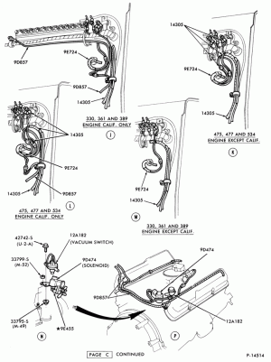 BATTERY CARRIERS-(1980/81)-L-LN-LNT-LT-LTS600/900-8 cyl.-Page C