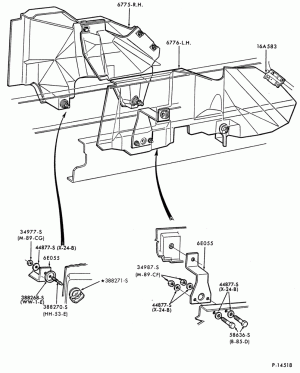 8 CYL. 9.3L (568 C.I.D.) DIESEL - DETROIT-L-LT-LTS900-R.H. and L.H.- (upper) w/straight frame