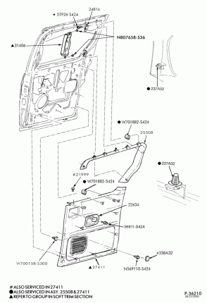 SOFT, INTERIOR TRIM-Interior trim - panel & garnish moulding - side door-TW