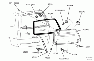 LIFT/TAILGATE, BACK-OF-CAB, BACK WINDOW-Rear liftgate - window parts - moveable-DM