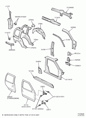 SHEET METAL-Sheet metal - upper body - R.H. side-DM