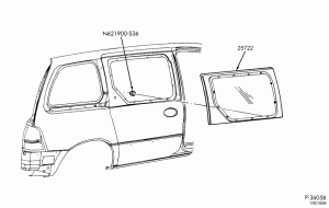 BODY SIDES AND QUARTER-Body side door window parts-TW