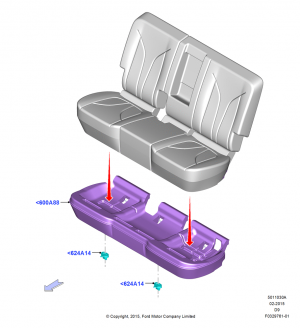 Rear Seat Base, Second Row 60/40 (3 P)- Power Fold; 22/MAY/2015