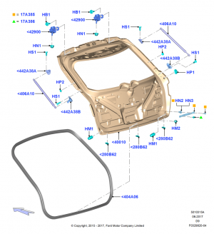 Luggage Compartment Door, With Manual Liftgate; 22/MAY/2015
