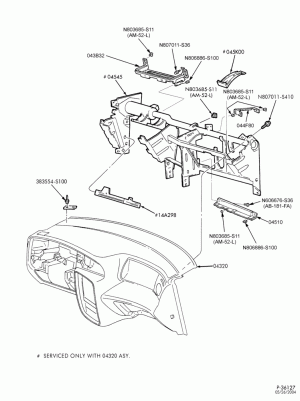 CONSOLE, DASH, WINDSHIELD-Instrument panel & pad - Page B-TW