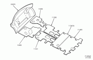 SOFT, INTERIOR TRIM-Interior trim - floor insulators - Wagon-DM