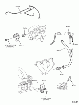 MANIFOLDS, THERMOSTATS & EMISSION PARTS-Emission system - exhaust gas recirculation (E.G.R.)
