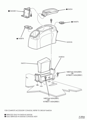 CONSOLE, DASH, WINDSHIELD-Floor console & related parts-TW