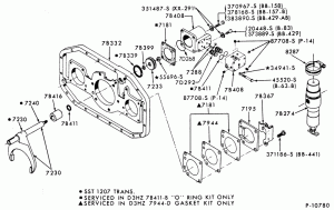 INTERNAL PARTS-10 speed - Fuller RT6610 - case - counter shaft brake-FT800/900
