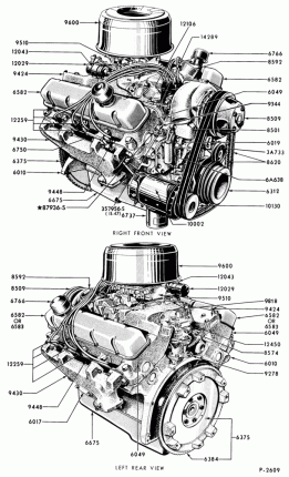 8 CYL. 7.8L AND 8.8L (477 AND 534 C.I.D.) GAS-ENGINE ASSY.