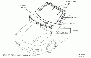INSTRUMENT PANEL AND FLOOR-Windshield