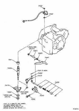 4EAT TYPE - INTERNAL PARTS-4EAT TYPE - manual control linkage & parking pawl