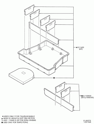 SOFT, INTERIOR TRIM-Luggage compartment liner kit