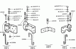 HINGE ASY. /CHECK ASY. (FRONT DOOR LOWER) AND 22811