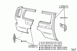 SHEET METAL-Upper body sheet metal repair panels - rear quarter - R.H. & L.H. - with sliding cargo door-E150/450