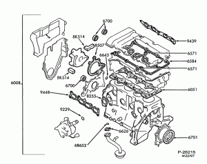 4 CYL. 2.0L-Engine gasket kit
