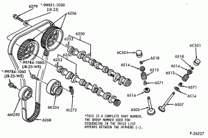 4 CYL. 2.0L-Camshaft and related parts
