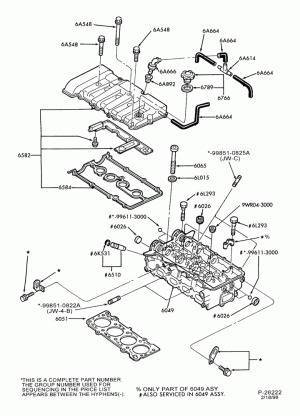 4 CYL. 2.0L-Valve cover and related parts
