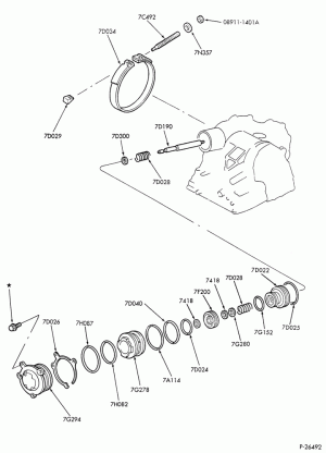 AUTOMATIC TRANSMISSION-INTERNAL PARTS - Brake band, servo & related parts-DM