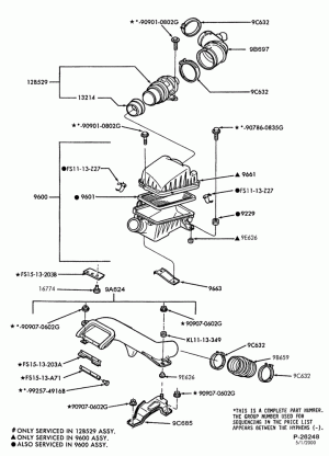 6 CYL. 2.5L-Air cleaner