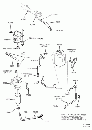 4 CYL. 2.0L-Fuel vapor canister, filter & related parts
